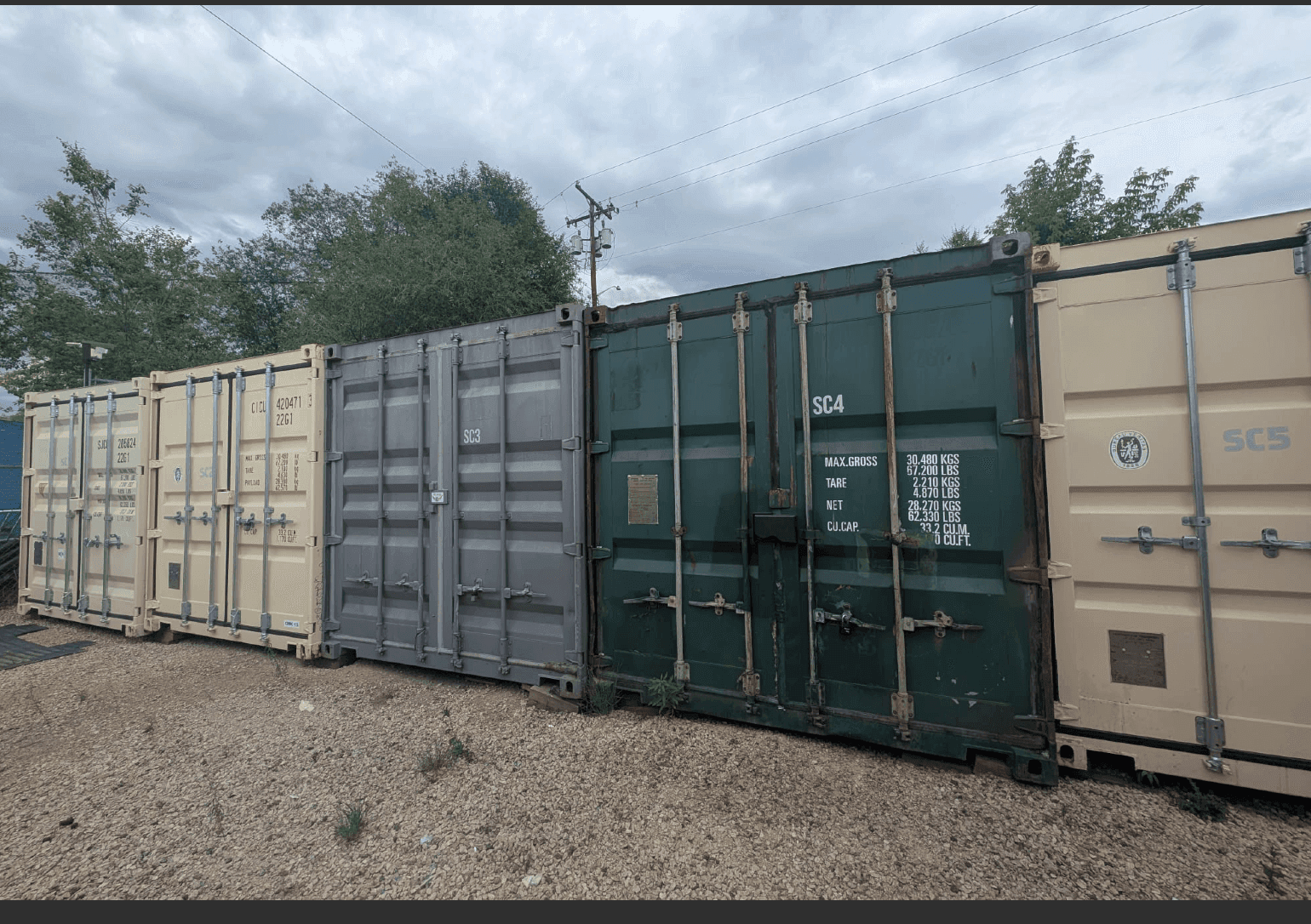 Sea can containers