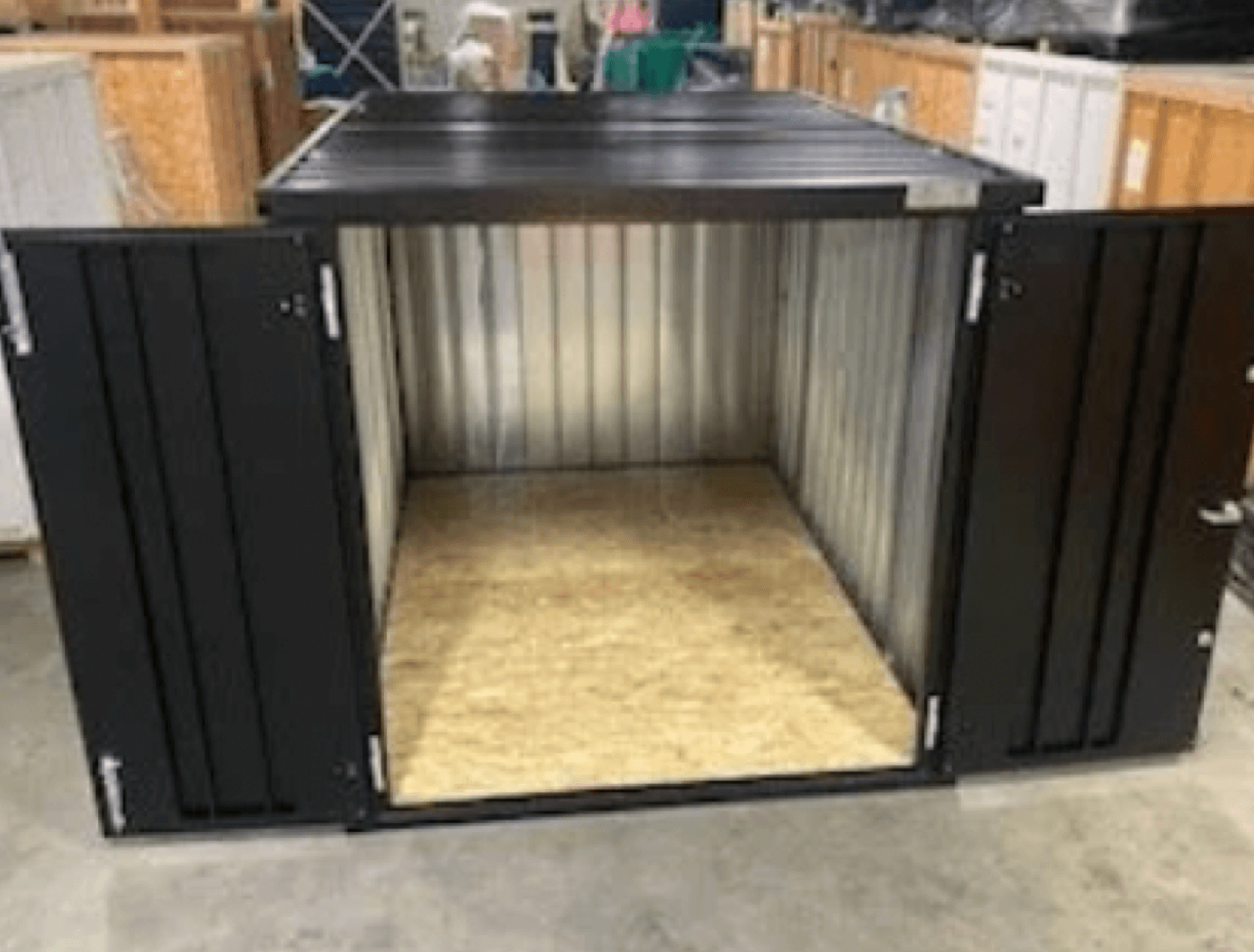 Heated indoor storage